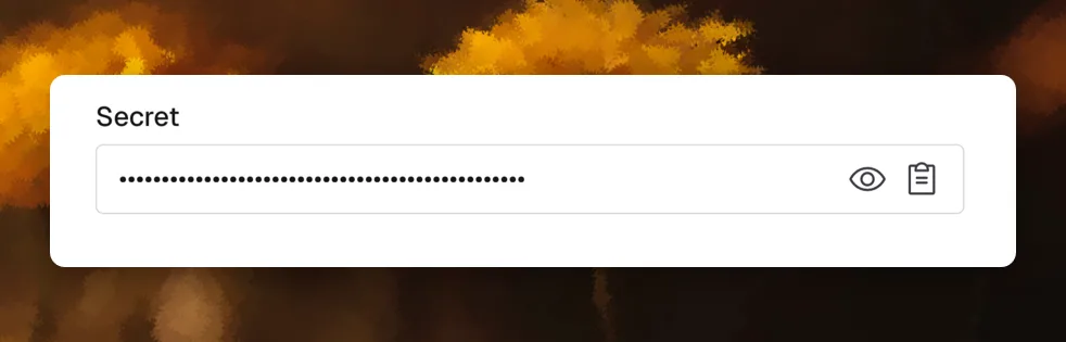 Webhooks Secret Key